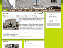 Tablet Screenshot of ferme-auberge-la-grange-flavigny21.fr